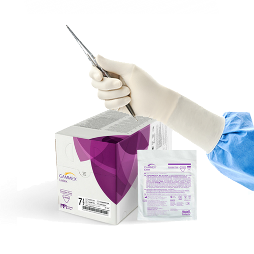 Gants latex stériles Gammex - Ansell - Dental Coop