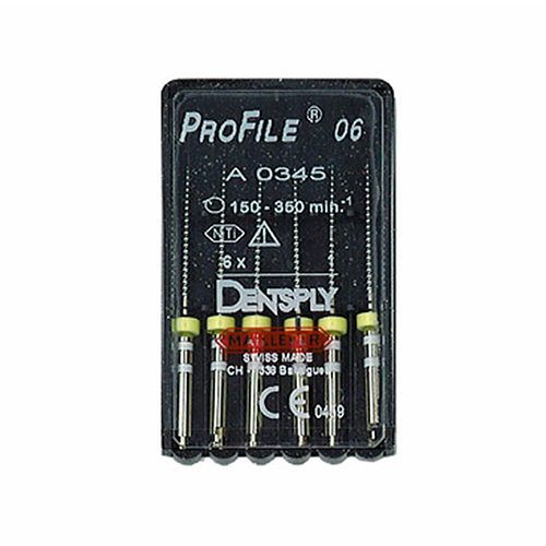 Pack de 6 limes ProFile 06 - Dentsply Sirona - uofti.com
