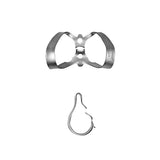 Satin Steel anterior rubber dam clamps with wings - Hu-Friedy® (RDCM9)