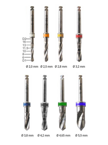 Kit 8 forets pointeurs de marquage - uofti.com