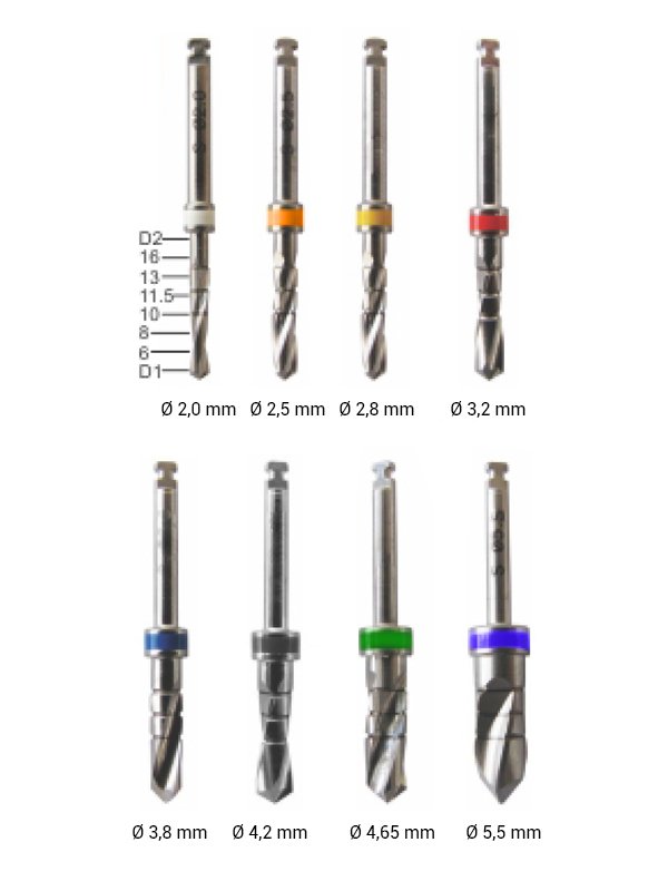 Kit 8 forets pointeurs de marquage - uofti.com