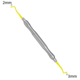 Applicateur de composite 2mm/ 3mm TiN Coated. Ce revêtement de nitrure de titane donne une excellente longévité à cet instrument en le rendant très dur et le protégeant de la corrosion.  Stérilisable et désinfectable.