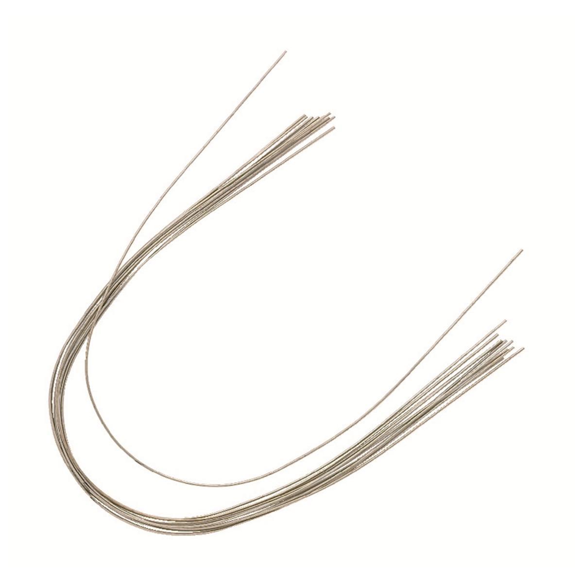 Leurs "jambes" plus longues permettent d'effectuer plus de pliages de détail, boucles et autres "loops". Disponibles en rond et rectangulaire, prétraités thermiquement "Golden". Avec marques médianes de couleur pour identification facile. Prétraités thermiquement pour durée de vie plus longue. Résistent mieux aux déformations permanentes. Longues extrémités permettant plus de pliages, boucles et "loops".  DM Classe IIA. Organisme notifié : 0470. Fabricant : Ortho Organizers Inc.