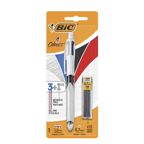 BIC 4 Couleurs +1 HB Stylo-bille et porte-mines - uofti.com