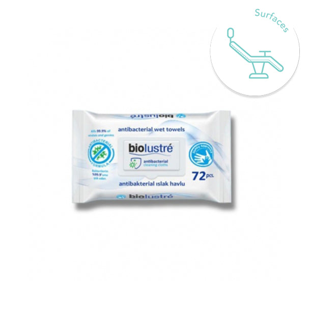 Les lingettes antiseptiques biolustré BIO nettoient et éliminent 99,9% des bactéries, virus et champignons. Ces lingettes hydroalcooliques bio sont réputées pour leur efficacité, notamment dans le milieu médical.  Normes: EN13627 EN13624 EN14476 