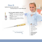 Lot de 6 limes One G NiTi de cathétérisme en rotation continue MicroMega - Dental Coop