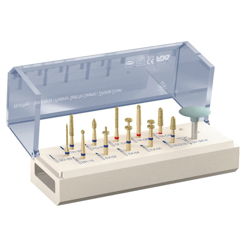 Kit de préparation de couronne céramique / zircone antérieur/postérieur - uofti.com