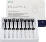 Escom 250 - 8 seringues de 4g Résine composite nano-hybride restauratrice photopolymérisable - uofti.com
