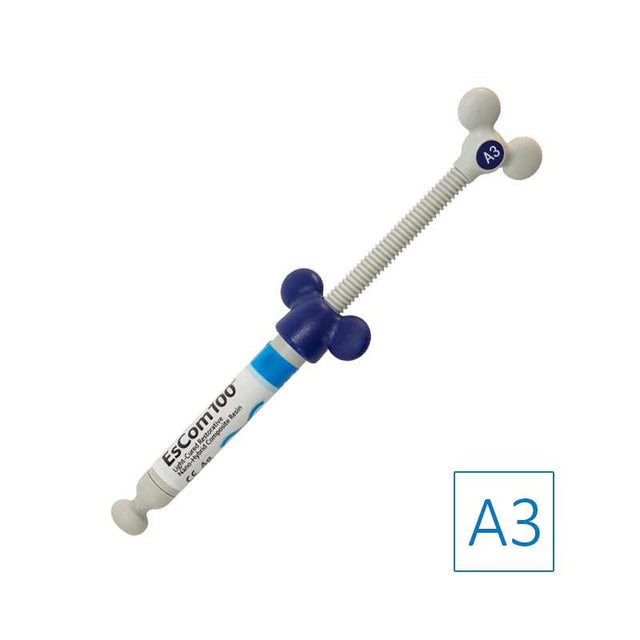 EsCom100 - A3 - 1x 4g Résine composite nano-hybride restauratrice photopolymérisable - uofti.com