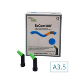 EsCom100 20 capsules de 4g - A3.5 - Résine composite nano-hybride restauratrice photopolymérisable - uofti.com