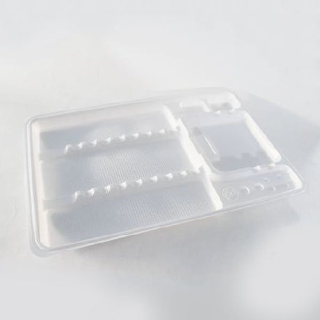 Lot de 400 plateaux jetables en plastique type 4  284x186x7mm - uofti.com