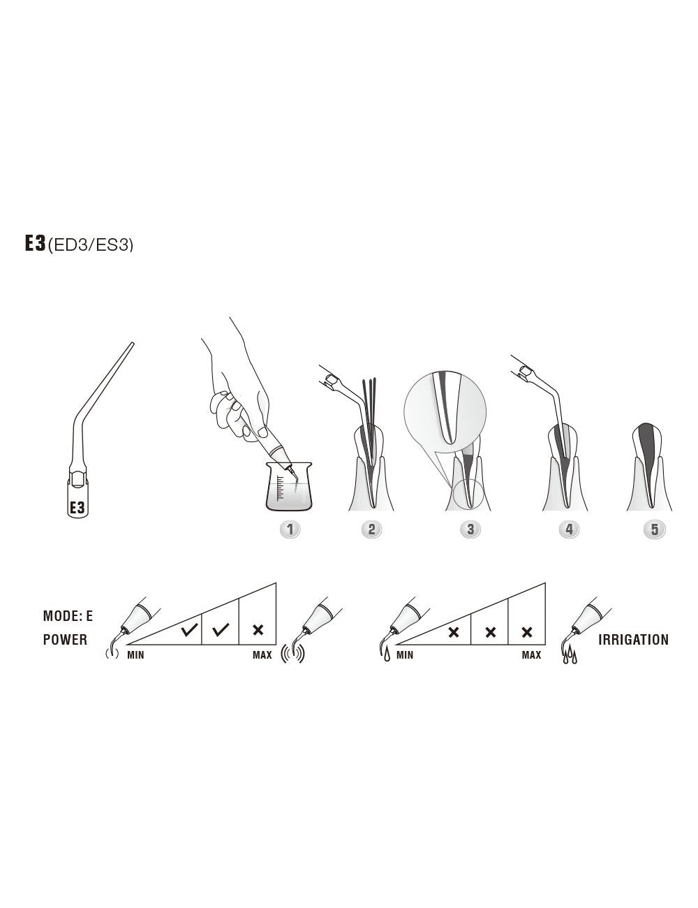 Insert ED3 compatible Satelec - WOODPECKER - uofti.com