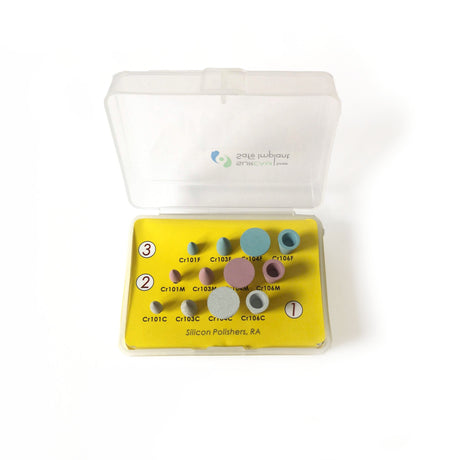 Kit 12 fraises de polissage porcelaine/dents naturelles - uofti.com