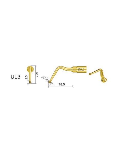 Insert UL3 pour chirurgie piezo - WOODPECKER - uofti.com