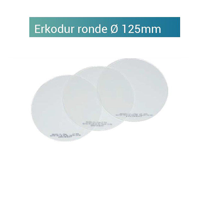 Erkodur transparente - placa redonda 125mm