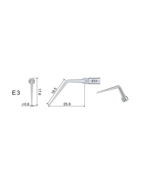Insert E3 compatible EMS  ultrarésistant UR - WOODPECKER - uofti.com