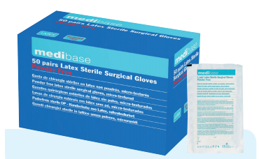 Gants latex stériles - MEDIBASE