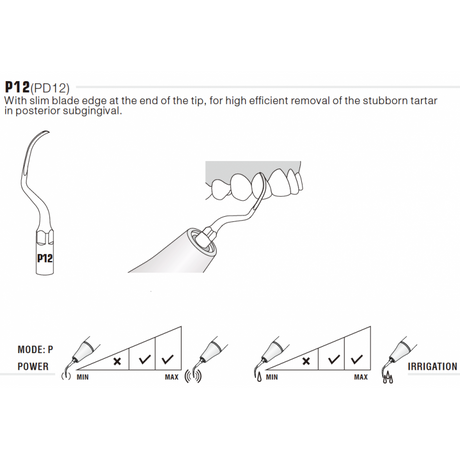 Insert PD12 compatible Satelec - WOODPECKER - uofti.com