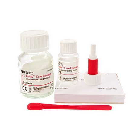 Ketac Cem Easymix 3M Ciment verre ionomère poudre, liquide et ou kit - uofti.com