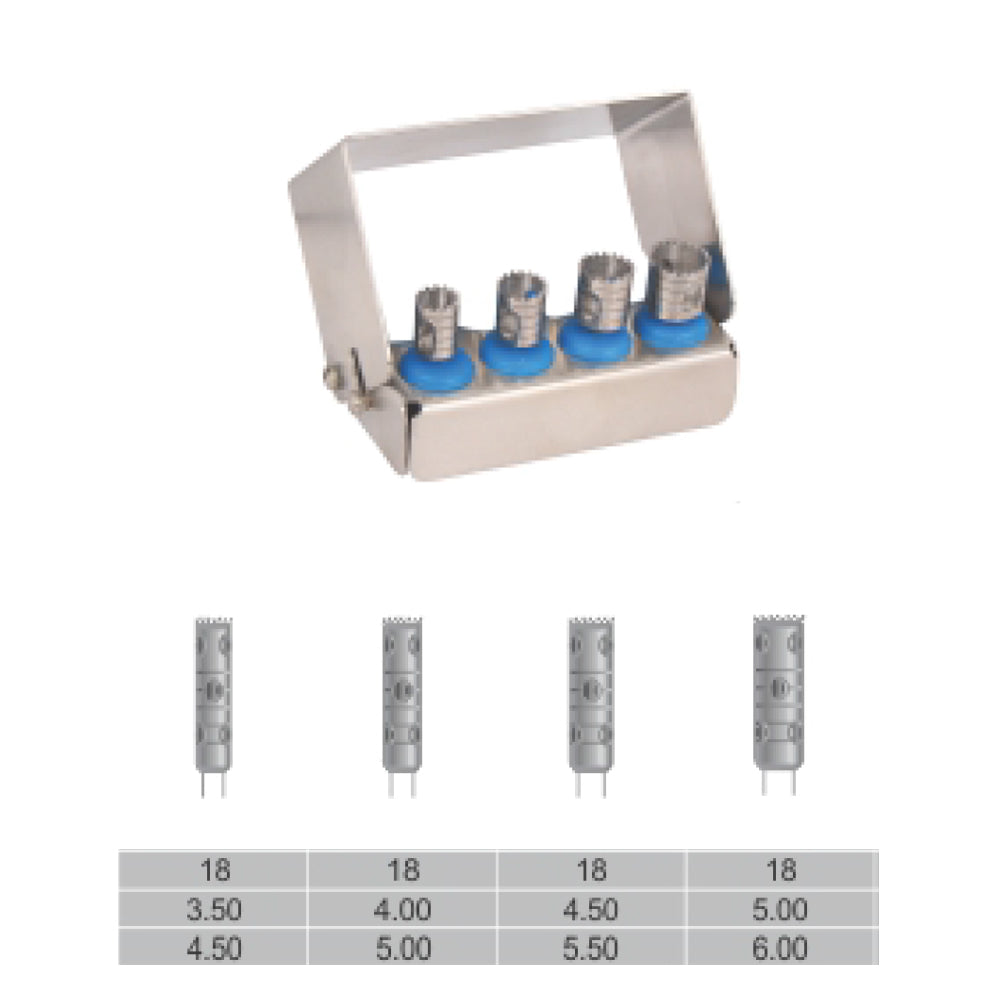 Kit de 4 brocas trépans