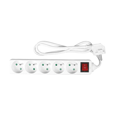Bloc multiprise 5 prises avec interrupteur - uofti.com