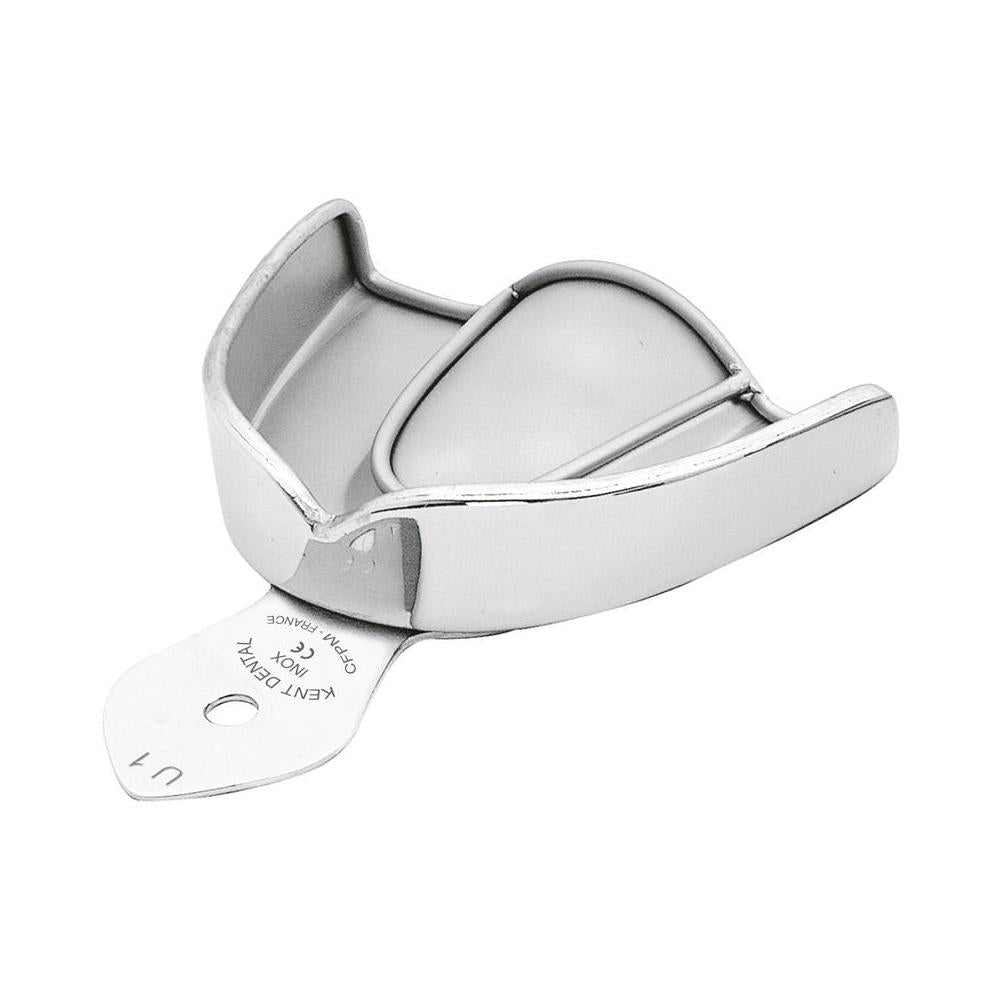 Non-perforated stainless steel impression trays - Kent Dental