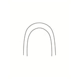 (Arc rectangulaire à 8 brins) Ce fil à 8 brins est suffisamment flexible pour être utilisé comme fil de nivellement dans les stades initiaux ou comme fil de stabilisation.  Remplace la plupart des fils ronds torsadés, les fils ronds et même rectangulaires solides.