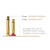 Pack de 6 limes ProTaper Gold de Dentsply Sirona - uofti.com