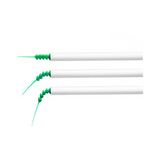 Canules chirurgicales stériles sous emballage individuel, à usage unique.  Livré avec un adaptateur pour diamètre de 11 et 16 mm.  Lot de 20 : diamètre orifice d'aspiration 0,35 mm  Lot de 100 : diamètre orifice d'aspiration 1,2 mm