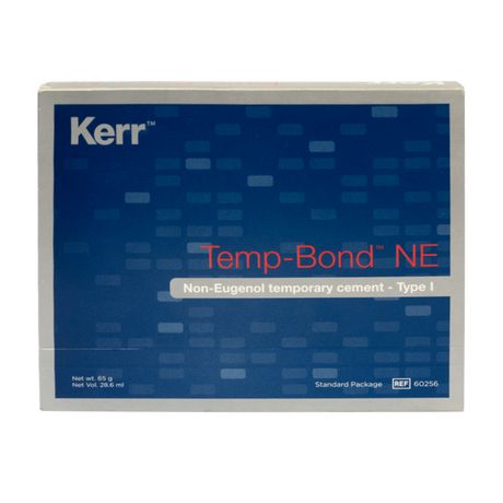 TempBond™ NE est un ciment provisoire sans eugénol à base d'oxyde de zinc, offrant une alternative sûre pour les patients allergiques. Sa formulation n'inhibe pas la polymérisation des ciments résineux définitifs, garantissant des performances mécaniques élevées et une fluidité similaire à Temp-Bond™.