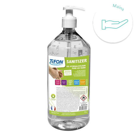 Gel hydroalcoolique 0,5l flacon | Tifon - uofti.com